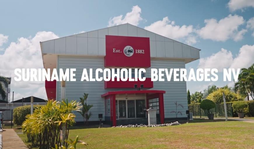 Hoofdgebouw van Suriname Alcoholic Beverages N.V.
